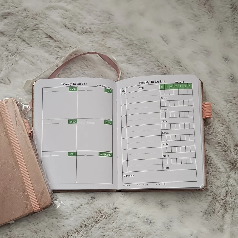 Elegant Pink Home Office Calendar Planner